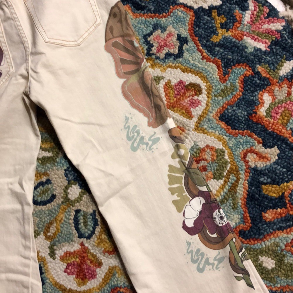 New Free People Rising Sun Flare Jeans - Picture 5 of 8